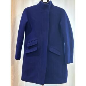 J.Crew Italian Wool Pea Coat Blue size 0